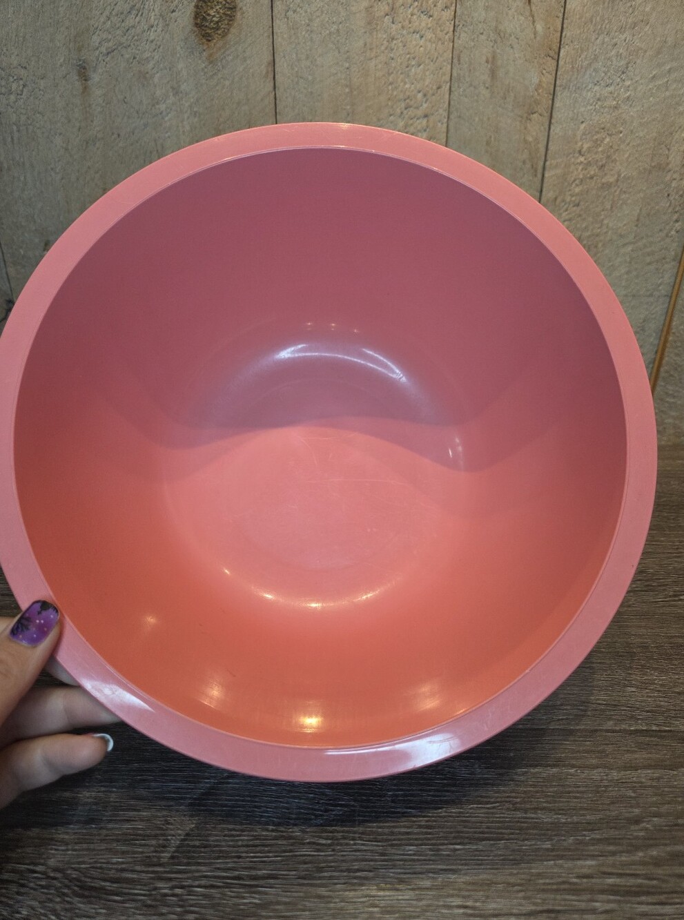 Tucker Housewares Pink Plastic Mixing Bowl MPN 0021-1 Made in USA Retro VIntage - Picture 3 of 7